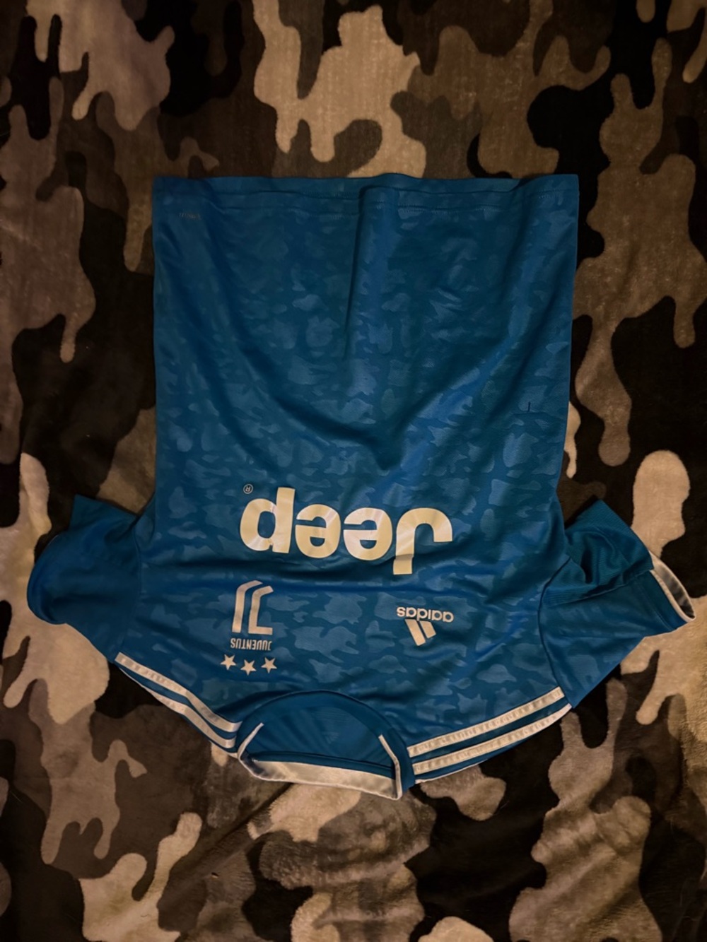 adidas Blue Juventus Jeep Football Jersey